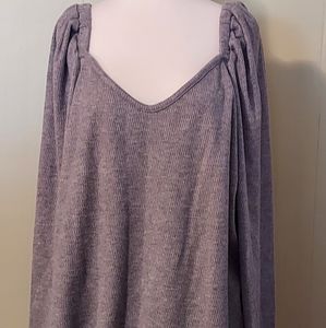 NWT a.n.a 2X gray sweater